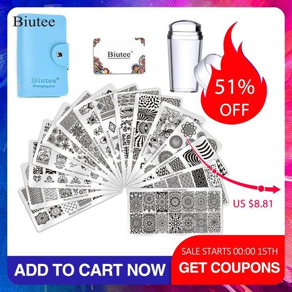 biutee square nail stamping plate design 8pcs + 1 stamper set storage bag art scraper image manicure set1
biutee square nail stamping plate design 8pcs + 1 stamper set storage bag art scraper image manicure set1