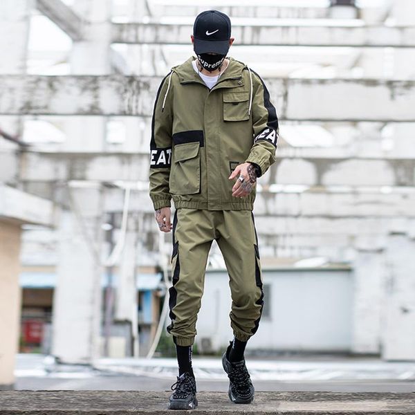 jogging clothing mens tracksuit jackets+pants sweatpants sets male hip hop sports suit sweatshirt pullover fashion streetwear sweatsuit, Black;red
jogging clothing mens tracksuit jackets+pants sweatpants sets male hip hop sports suit sweatshirt pullover fashion streetwear sweatsuit, Black;red