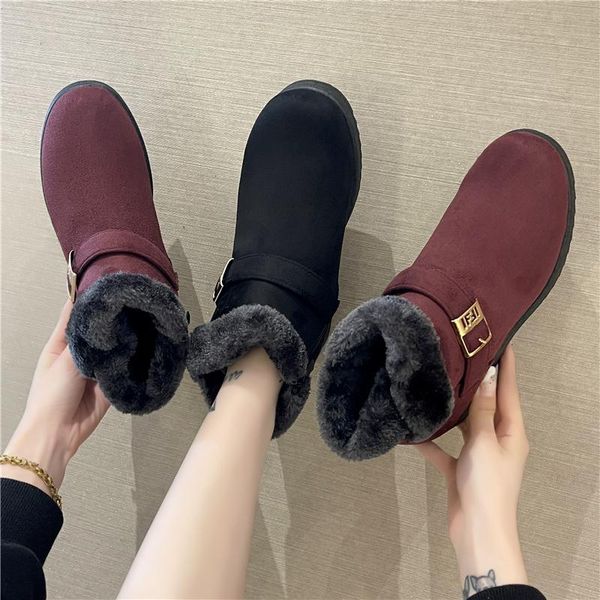 boots 2022 winter snow warm women ankle fur goth walking non slip botas short plush platform cotton shoes female, Black
boots 2022 winter snow warm women ankle fur goth walking non slip botas short plush platform cotton shoes female, Black