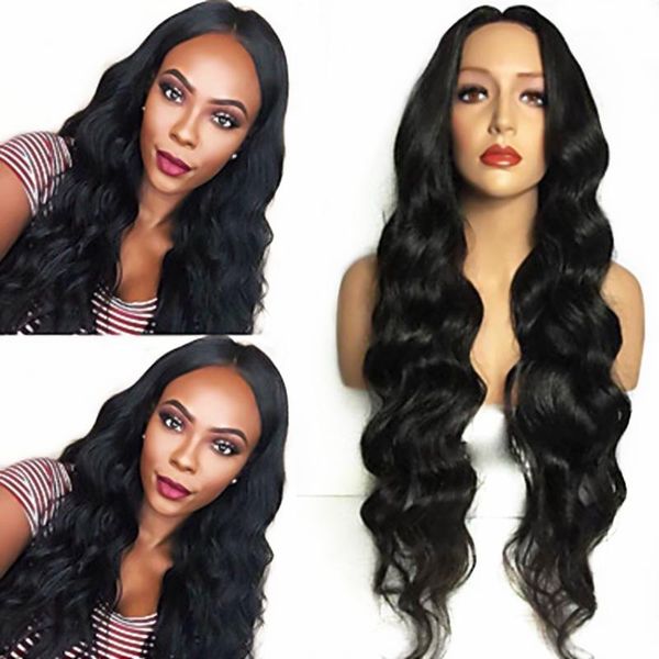 synthetic wigs natural body wave hair lace middle part heat resistant glueless long wavy black for women
synthetic wigs natural body wave hair lace middle part heat resistant glueless long wavy black for women