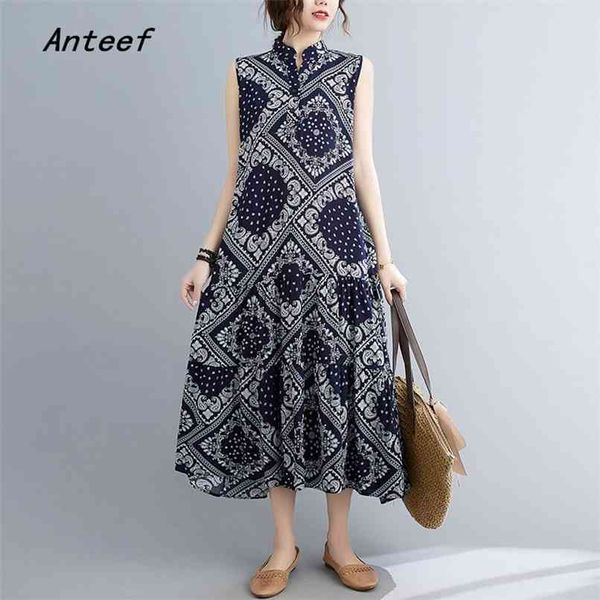sleeveless plus size cotton linen vintage floral dresses for women casual loose long summer dress elagant clothes sundress 210517, Black;gray
sleeveless plus size cotton linen vintage floral dresses for women casual loose long summer dress elagant clothes sundress 210517, Black;gray