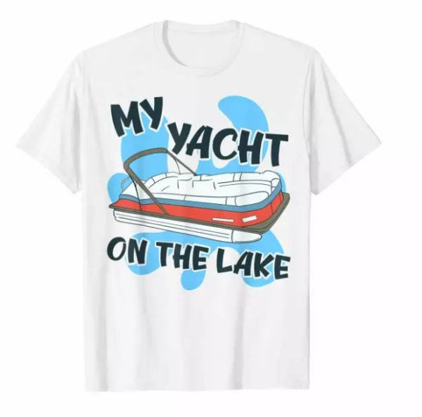 R3 Yacht On Lake Boating Pontoon Relax Travel Ocean Hobby Funny White T-shirt, White;black
R3 Yacht On Lake Boating Pontoon Relax Travel Ocean Hobby Funny White T-shirt, White;black