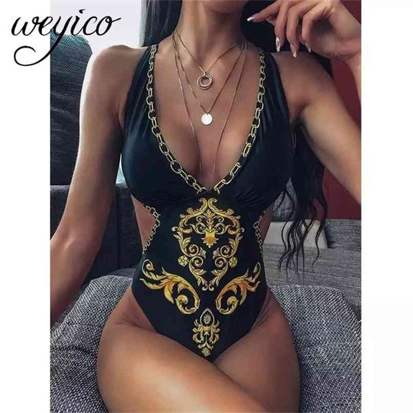 swimsuit women swimwear female backless bodysuit print bathing suit monokini beachwear brazilian mujer biquini 210702, White;black
swimsuit women swimwear female backless bodysuit print bathing suit monokini beachwear brazilian mujer biquini 210702, White;black
