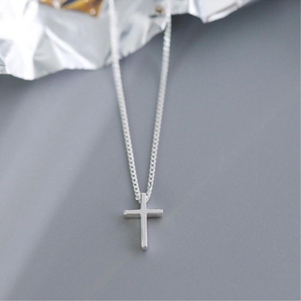 chokers cross pendant simple 925 sterling silver clavicle chain fresh wild temperament personality female necklace sne294, Golden;silver
chokers cross pendant simple 925 sterling silver clavicle chain fresh wild temperament personality female necklace sne294, Golden;silver