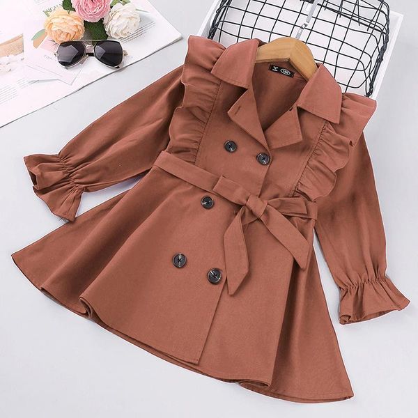 coat girls fashion clothes autumn winter long sleeve trench coats children solid outerwear with sashes costume g637, Blue;gray
coat girls fashion clothes autumn winter long sleeve trench coats children solid outerwear with sashes costume g637, Blue;gray