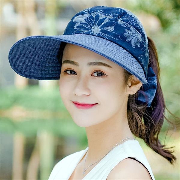 Summer Sun Hats Women Chapeau Female Outdoor Beach Hat Foldable Uv Protection Visor Suncreen Floppy Cap, Blue;gray
Summer Sun Hats Women Chapeau Female Outdoor Beach Hat Foldable Uv Protection Visor Suncreen Floppy Cap, Blue;gray