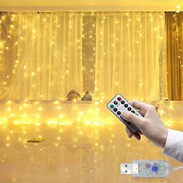 strings 3*3m led christmas fairy string lights remote control usb powered year garland curtain lamp wedding party holiday decoration
strings 3*3m led christmas fairy string lights remote control usb powered year garland curtain lamp wedding party holiday decoration