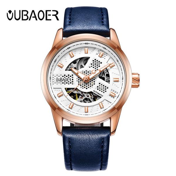 wristwatches oubaoer watch men's sport mechanical luxury leather strap rose case luminous steampunk male clock relogio masculino, Slivery;brown
wristwatches oubaoer watch men's sport mechanical luxury leather strap rose case luminous steampunk male clock relogio masculino, Slivery;brown