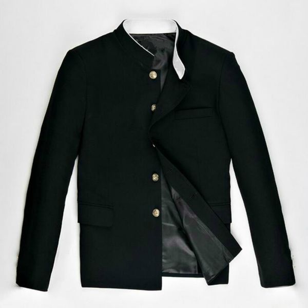 hoodies slim fit ollar suit jacket japanese style traditional tunic coat school uniform, Black
hoodies slim fit ollar suit jacket japanese style traditional tunic coat school uniform, Black