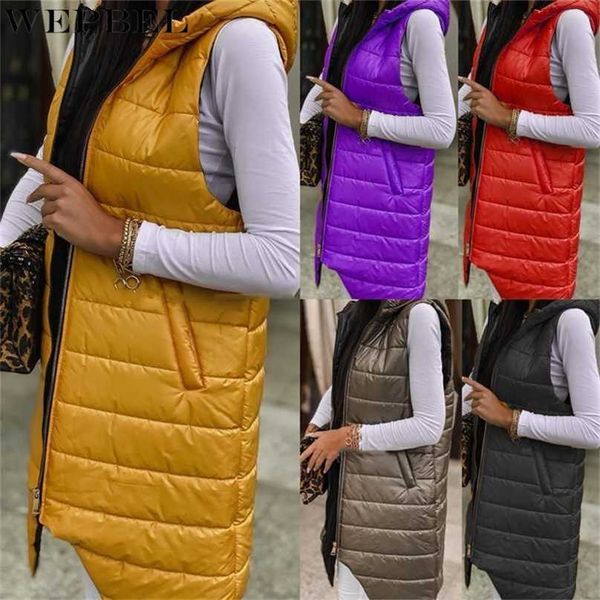 wepbel winter vest women hooded plus size warm jacket long parka sleeveless zipper outwear waistcoat 211216, Black
wepbel winter vest women hooded plus size warm jacket long parka sleeveless zipper outwear waistcoat 211216, Black