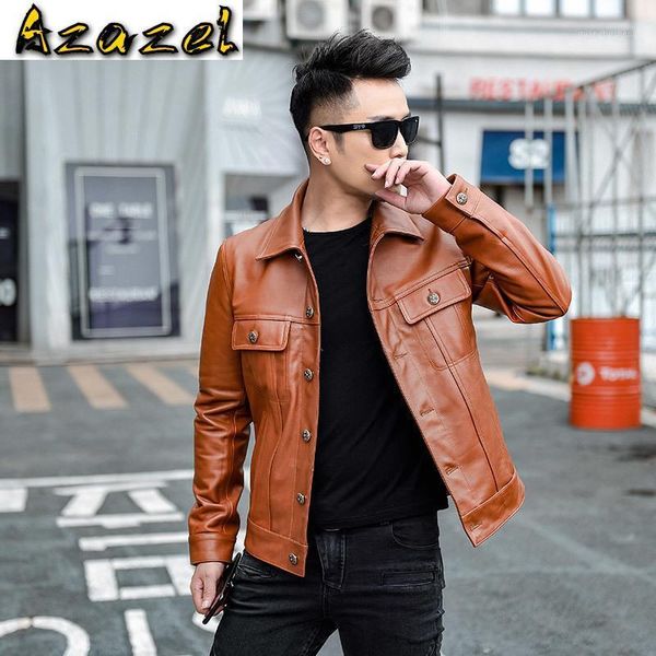men's leather & faux azazel genuine jacket clothing cow coat motorcycle jackets 2021 short mens clothes chaqueta hombre lxr436, Black
men's leather & faux azazel genuine jacket clothing cow coat motorcycle jackets 2021 short mens clothes chaqueta hombre lxr436, Black