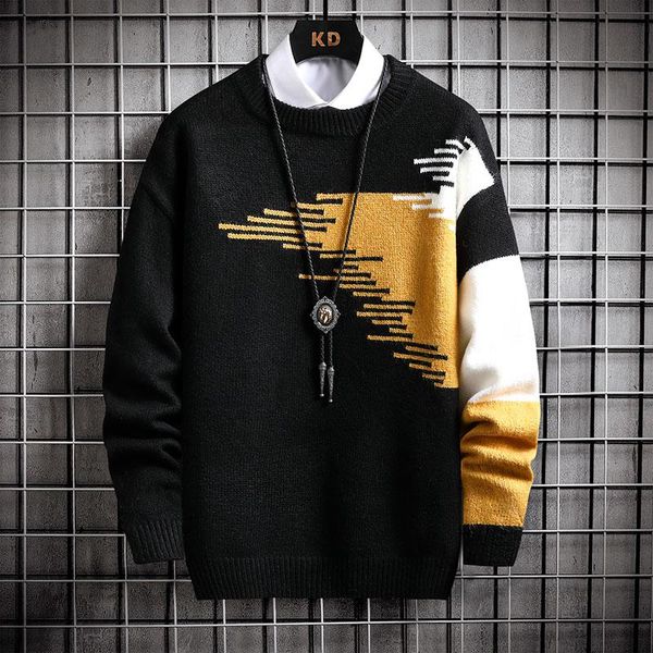 men's sweaters fashion o-neck knitted men loose printed pullover 2021 autumn winter long sleeve thick warm sweater streetwear, White;black
men's sweaters fashion o-neck knitted men loose printed pullover 2021 autumn winter long sleeve thick warm sweater streetwear, White;black