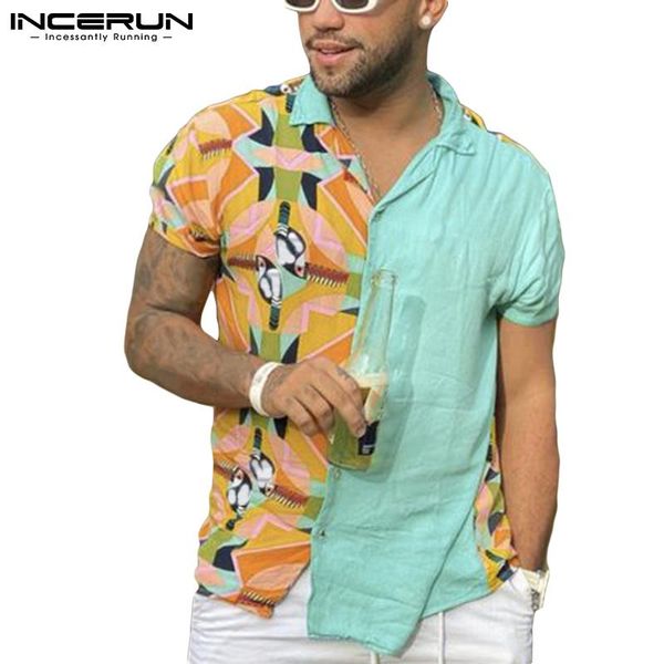 men's casual shirts men hawaiian shirt print patchwork lapel vacation short sleeve streetwear 2021 breathable camisas hombre incerun 7, White;black
men's casual shirts men hawaiian shirt print patchwork lapel vacation short sleeve streetwear 2021 breathable camisas hombre incerun 7, White;black
