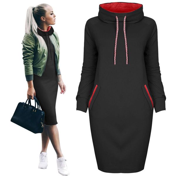 womens dress dresses for women shirt long sleeve mini sweatshirt winter vestidos femme robe pencil navidad kobieta sukienka, Black;gray
womens dress dresses for women shirt long sleeve mini sweatshirt winter vestidos femme robe pencil navidad kobieta sukienka, Black;gray