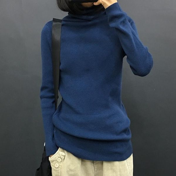 women's sweaters turtleneck knitted solid women sweater pullovers autumn 2021 slim elastic casual all match female pulls outwear, White;black
women's sweaters turtleneck knitted solid women sweater pullovers autumn 2021 slim elastic casual all match female pulls outwear, White;black