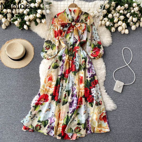neploe chiffon print maxi dress women korean elegant o neck half sleeve slim waist vestidos bow temperament holiday dresses 210422, Black;gray
neploe chiffon print maxi dress women korean elegant o neck half sleeve slim waist vestidos bow temperament holiday dresses 210422, Black;gray
