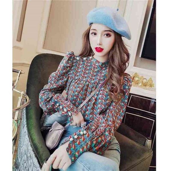 women's chiffon blouse spring and summer korean retro loose slim long-sleeved printed shirt lady casual n992 210527, White
women's chiffon blouse spring and summer korean retro loose slim long-sleeved printed shirt lady casual n992 210527, White