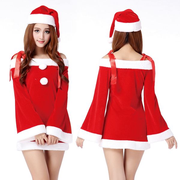 mascot doll costume woman festival christmas new year xmas red dress hat girls halloween costume princess party role play make up outfit, Red;yellow
mascot doll costume woman festival christmas new year xmas red dress hat girls halloween costume princess party role play make up outfit, Red;yellow