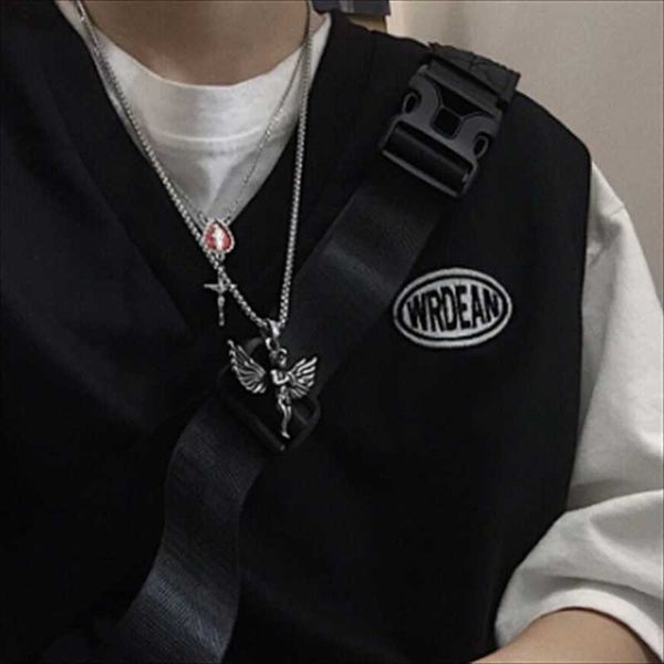 pendant necklaces colgante collar con estilo hip hop street retro, alas de aleación, pequeño ángel, accesorios para hom, Silver
pendant necklaces colgante collar con estilo hip hop street retro, alas de aleación, pequeño ángel, accesorios para hom, Silver