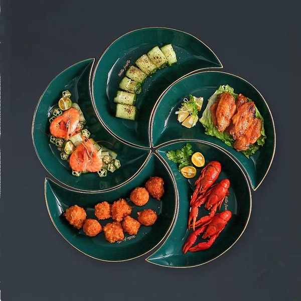 dishes & plates 5 piece set moon plate ceramics dinnerware sushi phnom penh green irregular tray platter home kitchen supplies tablewar
dishes & plates 5 piece set moon plate ceramics dinnerware sushi phnom penh green irregular tray platter home kitchen supplies tablewar