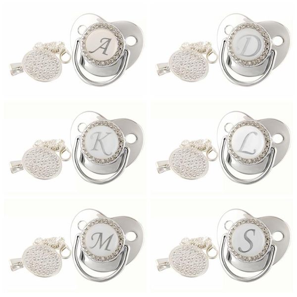 name initial letters silver pacifier clips chain dummy bpa silicone infant teether baby shower gifts born nipple pacifiers#
name initial letters silver pacifier clips chain dummy bpa silicone infant teether baby shower gifts born nipple pacifiers#