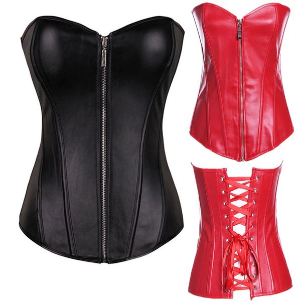 woman bustiers women corset plus size corsets black punk faux leather leather zipper waist slimming body shapewear bustier overbust corset t, Black;white
woman bustiers women corset plus size corsets black punk faux leather leather zipper waist slimming body shapewear bustier overbust corset t, Black;white