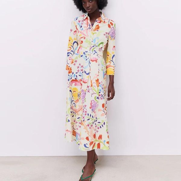 casual dresses fashion spring a line floral long dress printed turn down collar shirt women streetwear, Black;gray
casual dresses fashion spring a line floral long dress printed turn down collar shirt women streetwear, Black;gray