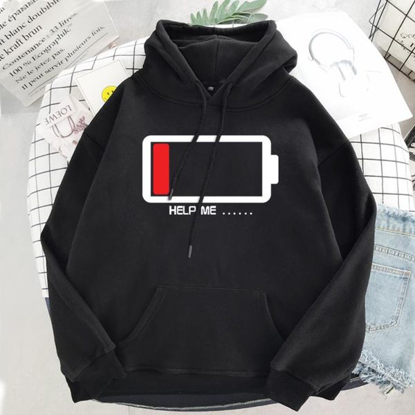 men's hoodies & sweatshirts low battery reminder cartoon printed summer oversized loose man clothing casual male slim clothes, Black
men's hoodies & sweatshirts low battery reminder cartoon printed summer oversized loose man clothing casual male slim clothes, Black