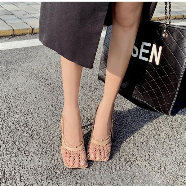 dress shoes enplei women's vintage square toe air mesh stretch pumps gold chain high heels woman cuts-out designer size 35-39, Black
dress shoes enplei women's vintage square toe air mesh stretch pumps gold chain high heels woman cuts-out designer size 35-39, Black