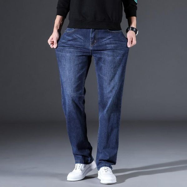 men's jeans 2021 men's classic straight regular smart casual blue elastic denim pants brand trousers male clothes
men's jeans 2021 men's classic straight regular smart casual blue elastic denim pants brand trousers male clothes
