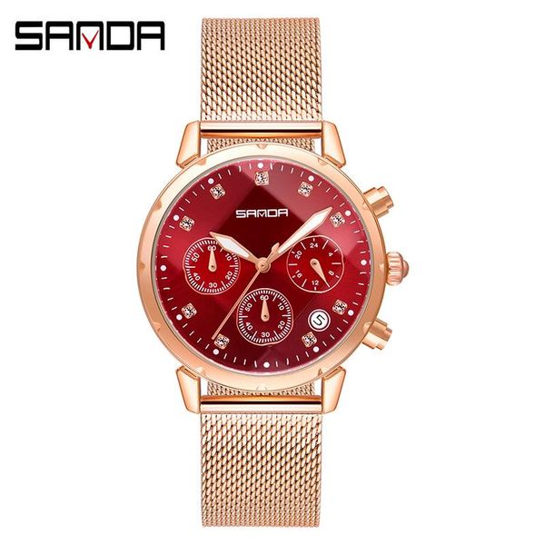 wristwatches sanda women's watch casual stainless steel strap quartz wristwatch brand girls gift bracelet clock montre femme, Slivery;brown
wristwatches sanda women's watch casual stainless steel strap quartz wristwatch brand girls gift bracelet clock montre femme, Slivery;brown