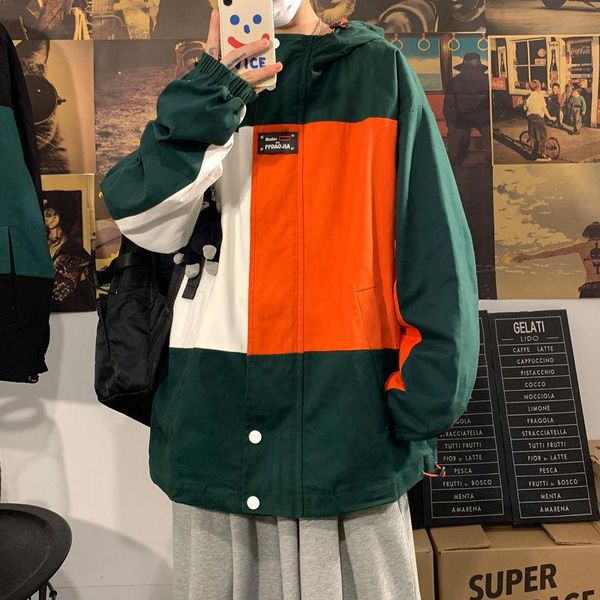 men's jackets neploha casual oversize hooded korean streetwear woman coats fashion man hip hop patchwork clothing, Black;brown
men's jackets neploha casual oversize hooded korean streetwear woman coats fashion man hip hop patchwork clothing, Black;brown