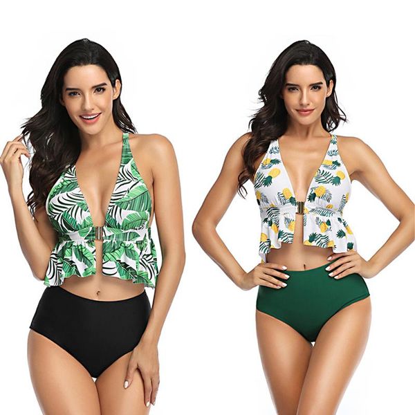 ruffle swimsuit women 2 pieces bikini tummy control push up leaf pineapple print plus size boho monokini swimwear lady girl one-piece suits
ruffle swimsuit women 2 pieces bikini tummy control push up leaf pineapple print plus size boho monokini swimwear lady girl one-piece suits