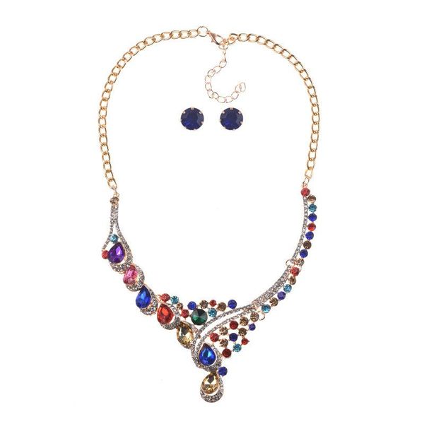 earrings & necklace bk luxury fashion african statement jewelry water drop pendant bib collar choker sets for women, Silver
earrings & necklace bk luxury fashion african statement jewelry water drop pendant bib collar choker sets for women, Silver