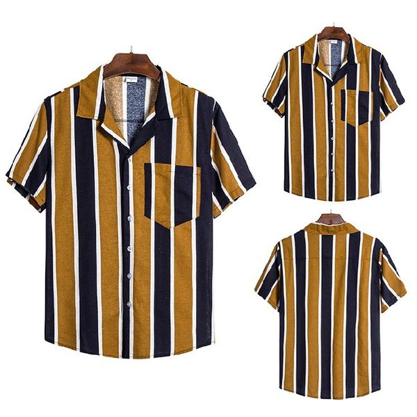 mens vintage pockets floral shirt summer hawaiian vocation striped printed shirts casual short sleeve lapel, White;black
mens vintage pockets floral shirt summer hawaiian vocation striped printed shirts casual short sleeve lapel, White;black