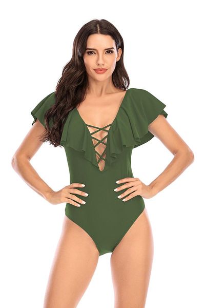 deep-v swimsuit women 2021 solid shoulder ruffle one-piece swimsuits swimwear bikini monokini female cross strap two-piece suits
deep-v swimsuit women 2021 solid shoulder ruffle one-piece swimsuits swimwear bikini monokini female cross strap two-piece suits
