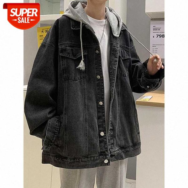 jacket male korean style trendy denim hong kong loose all-match clothes #bk2l, Black;brown
jacket male korean style trendy denim hong kong loose all-match clothes #bk2l, Black;brown