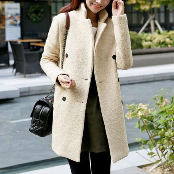 women's wool & blends in the winter 2021 han edition cultivate one's morality show thin long double-breasted woolen cloth coat wom, Black
women's wool & blends in the winter 2021 han edition cultivate one's morality show thin long double-breasted woolen cloth coat wom, Black