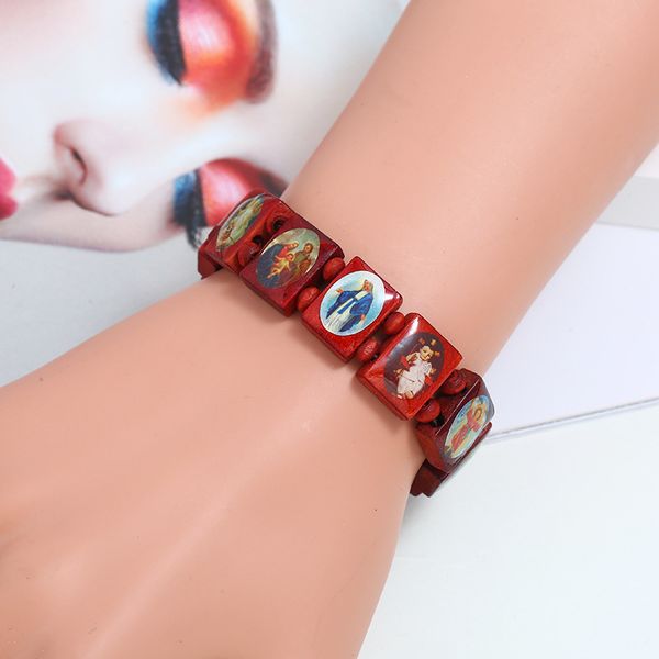 natural wood bracelet catholic saints religious belief elastic stretch handmade wooden bracelets for men women fashion jewelry, Golden;silver
natural wood bracelet catholic saints religious belief elastic stretch handmade wooden bracelets for men women fashion jewelry, Golden;silver