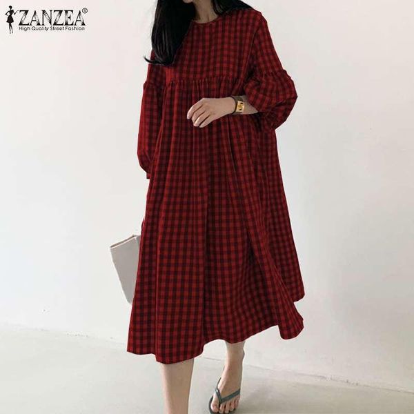 vintage plaid checked sundress zanzea women autumn long lantern sleeve party dress retro o neck kaftan vestidos robe baggy s-5xl casual dres, Black;gray
vintage plaid checked sundress zanzea women autumn long lantern sleeve party dress retro o neck kaftan vestidos robe baggy s-5xl casual dres, Black;gray