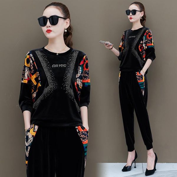 women's two piece pants gold velvet 2 set women hoodies+pants spring and autumn tracksuit ensemble femme survetement tracksuits, White
women's two piece pants gold velvet 2 set women hoodies+pants spring and autumn tracksuit ensemble femme survetement tracksuits, White