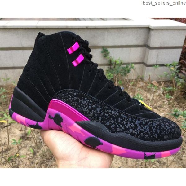 12 12s doernbecher men basketball shoes db carissa hyper violet black purple sneakers with box 
12 12s doernbecher men basketball shoes db carissa hyper violet black purple sneakers with box