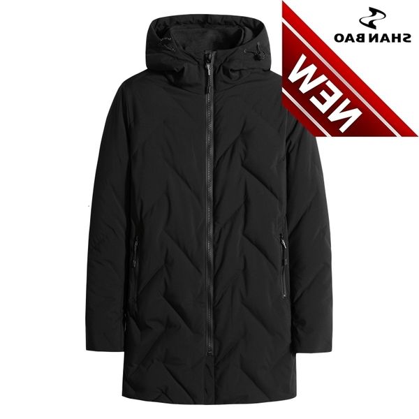 shan bao 2021 winter brand thick warm diamond pattern long down jacket business casual youth men's plus size loose, Black
shan bao 2021 winter brand thick warm diamond pattern long down jacket business casual youth men's plus size loose, Black