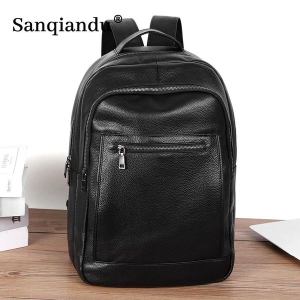 backpack 100% genuine leather men's men male business bag schoolbag man large capacity backpacks for
backpack 100% genuine leather men's men male business bag schoolbag man large capacity backpacks for