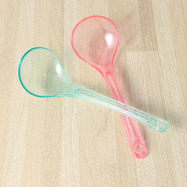 spoons 2pcs candy color kitchen utensil ladles soft translucent soup ladle creative spoon (random color)
spoons 2pcs candy color kitchen utensil ladles soft translucent soup ladle creative spoon (random color)