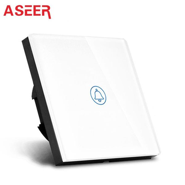 smart home control aseer ,eu type doorbell wall switch,touch screen ding-dong door bell switch 100w,white crystal glass panel
smart home control aseer ,eu type doorbell wall switch,touch screen ding-dong door bell switch 100w,white crystal glass panel