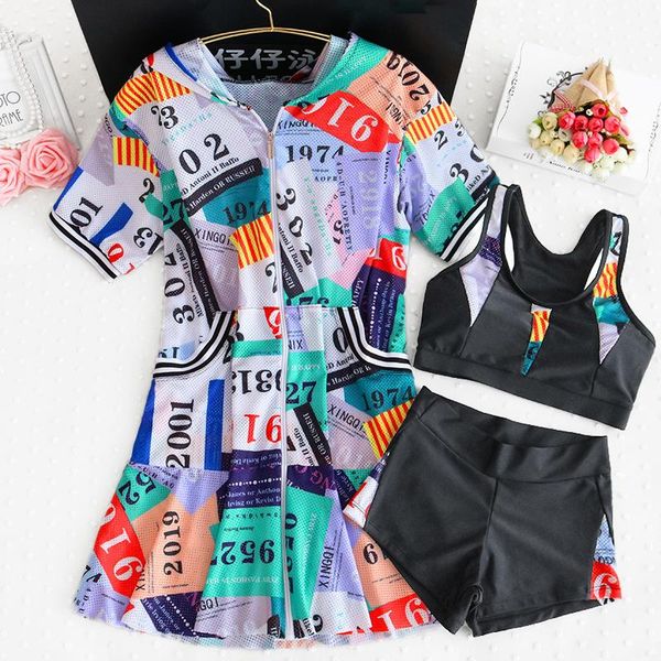 staerk women's 3-piece split long smock skirt style outdoor sports short sleeves cover the belly show thin, big fat mm swimwear, White;black
staerk women's 3-piece split long smock skirt style outdoor sports short sleeves cover the belly show thin, big fat mm swimwear, White;black