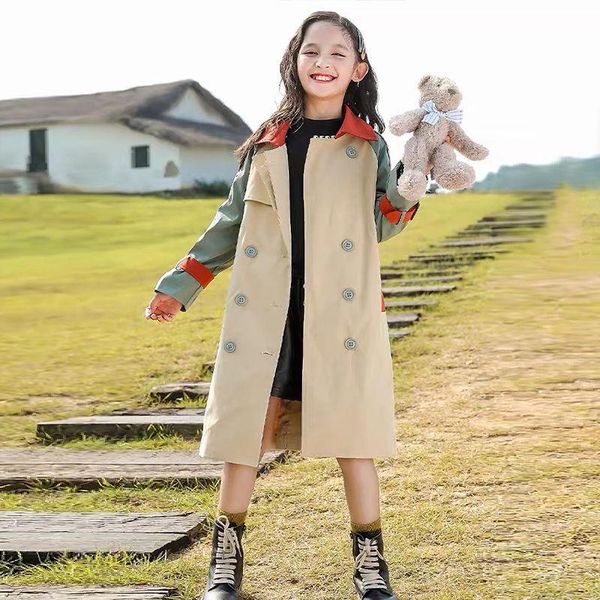 jackets 2021 boutique autumn fashion kids girl long trench coats toddler baby outerwear children clothing england style windbreaker, Blue;gray
jackets 2021 boutique autumn fashion kids girl long trench coats toddler baby outerwear children clothing england style windbreaker, Blue;gray
