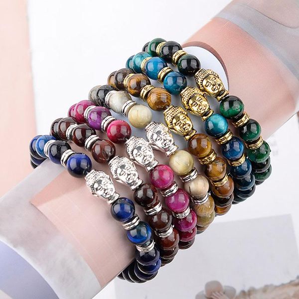 bangle 1pc buddha head tiger eye stone beads bracelet natural charm bangles gifts for man woman birthday gift, Black
bangle 1pc buddha head tiger eye stone beads bracelet natural charm bangles gifts for man woman birthday gift, Black