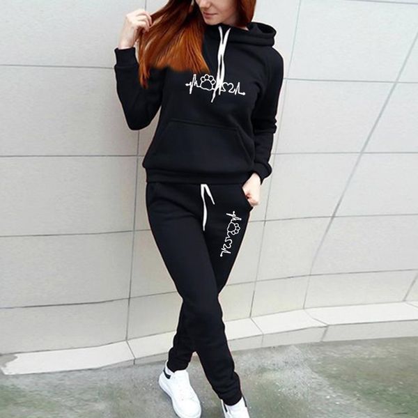 spring and autumn long-sleeved women's tracksuits new slim-fit hooded sweater printed trousers two-piece suit s-5xl, Gray
spring and autumn long-sleeved women's tracksuits new slim-fit hooded sweater printed trousers two-piece suit s-5xl, Gray